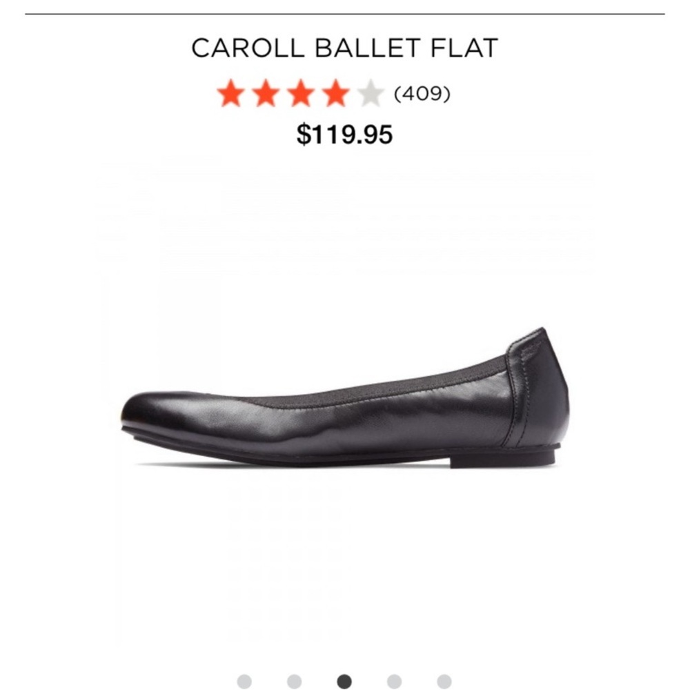 Vionic Carrol Ballet Flat Black Womens Size 7.5 Wide - Picture 2 of 12